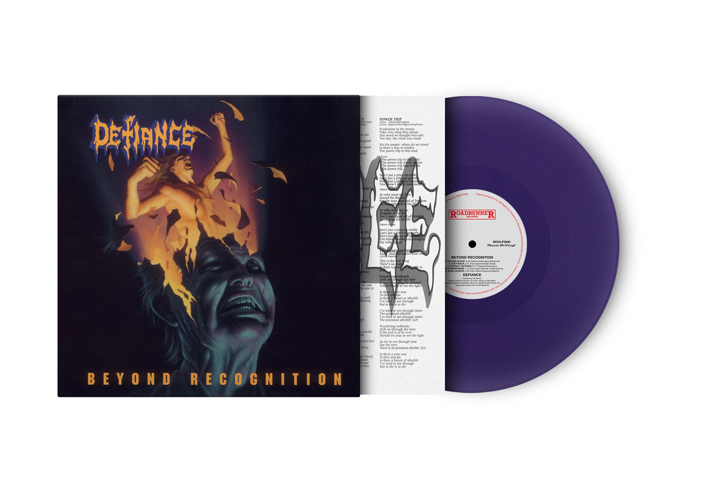 Defiance – Beyond Recognition (180g) (Limited Numbered Edition) (Translucent Purple Vinyl) — barcode 8719262033740