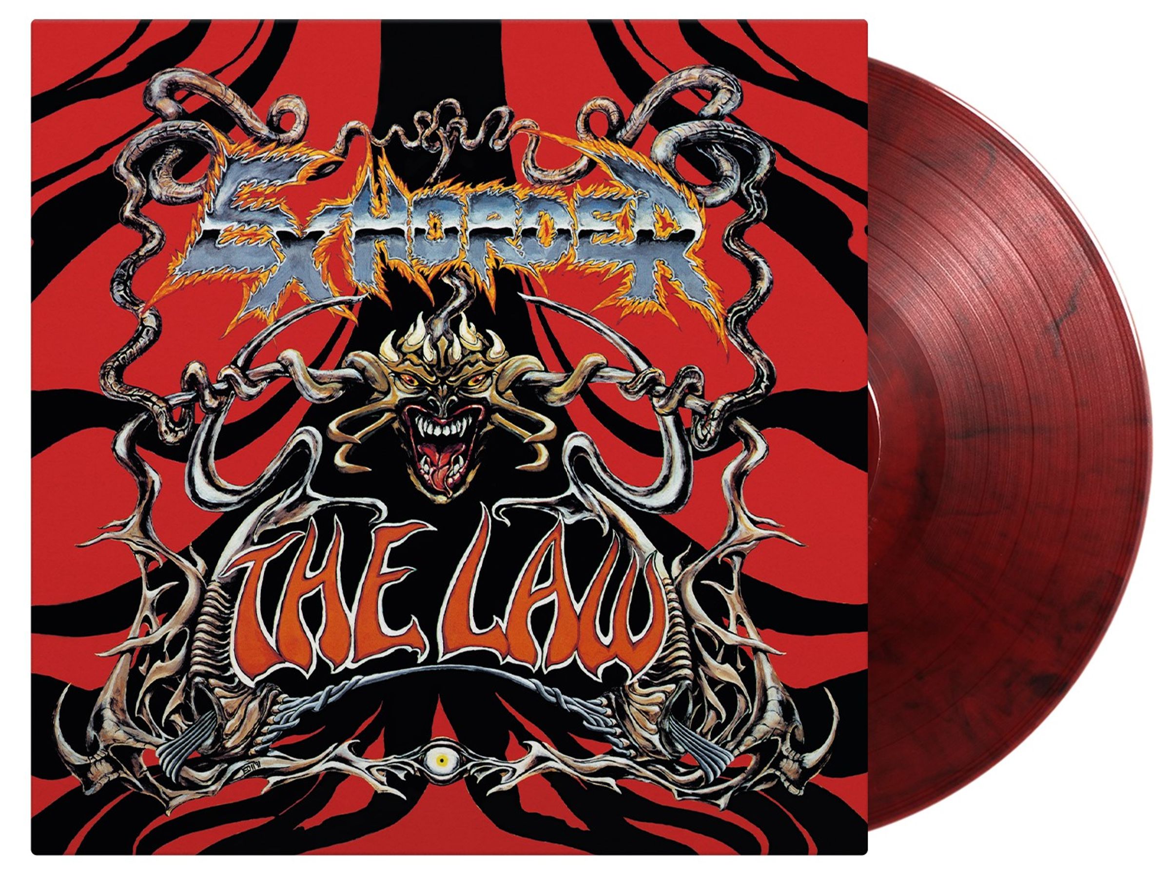 Exhorder – The Law (180g) (Limited Numbered Edition) (Red & Black Marbled Vinyl) — barcode 8719262035027