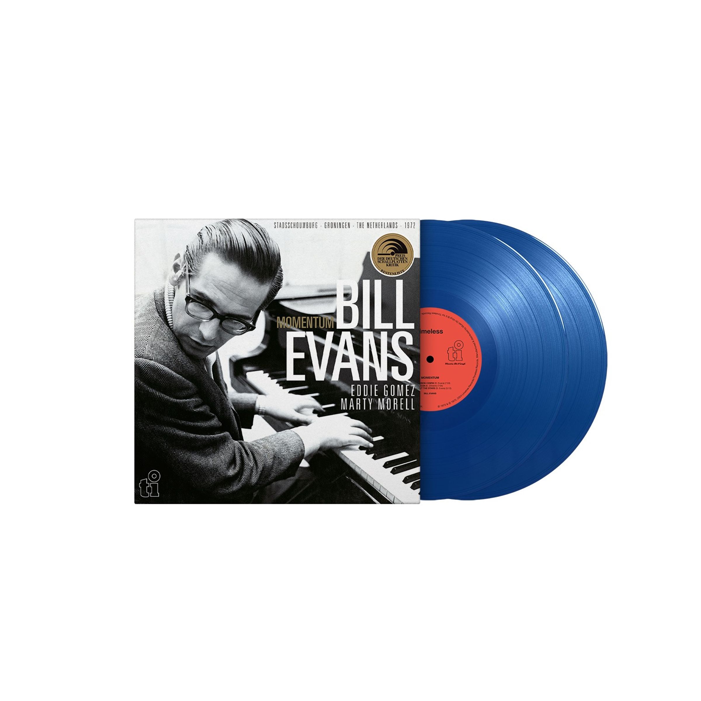 Bill Evans (Piano) – Momentum - Live At Stadsschouwburg In Groningen, The Netherlands 1972 (180g) (Blue Vinyl) — barcode 8719262037755