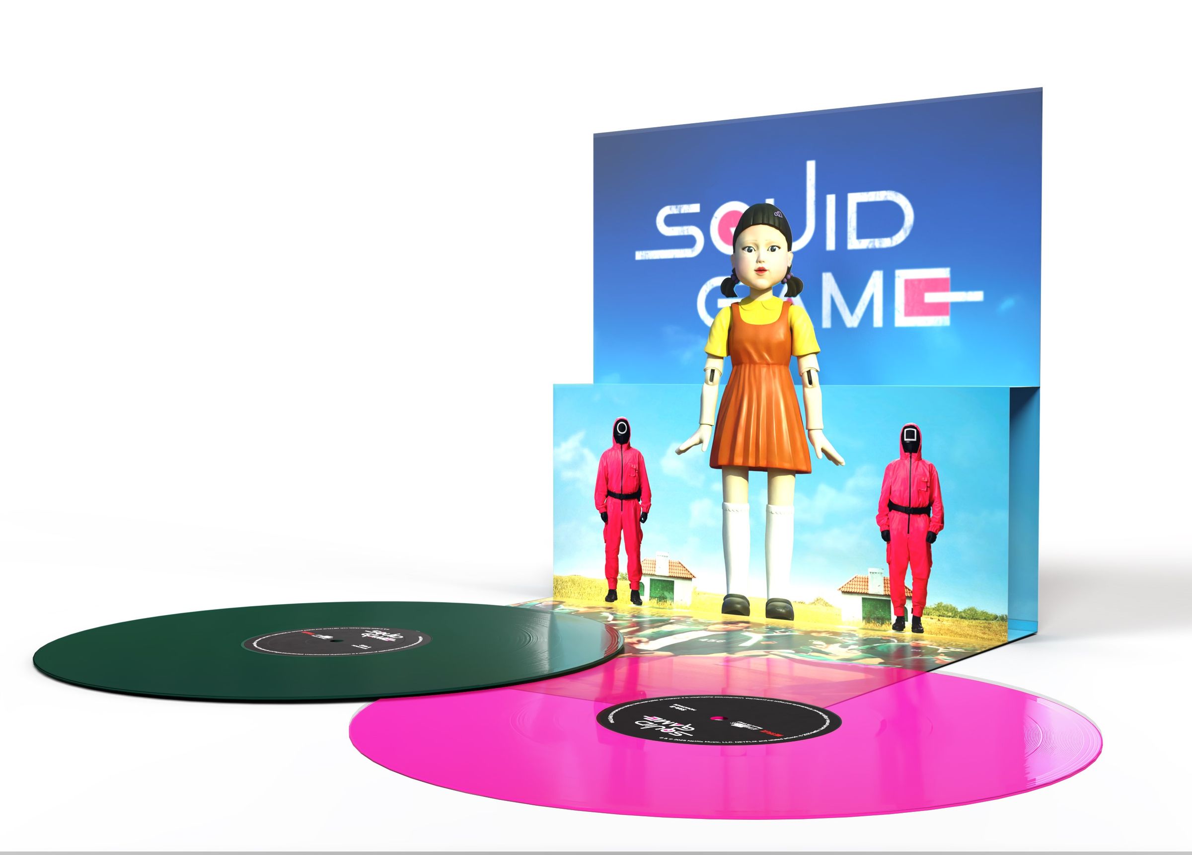 – Squid Game (180g) (Limited Numbered Edition) (LP1: Green Vinyl/LP2: Pink Vinyl) — barcode 8719262039414