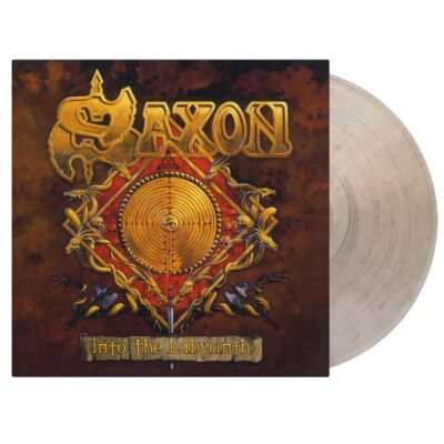 Saxon – Into The Labyrinth (180g) (Limited Numbered Edition) (Clear/Black Marble Vinyl) — barcode 8719262039759