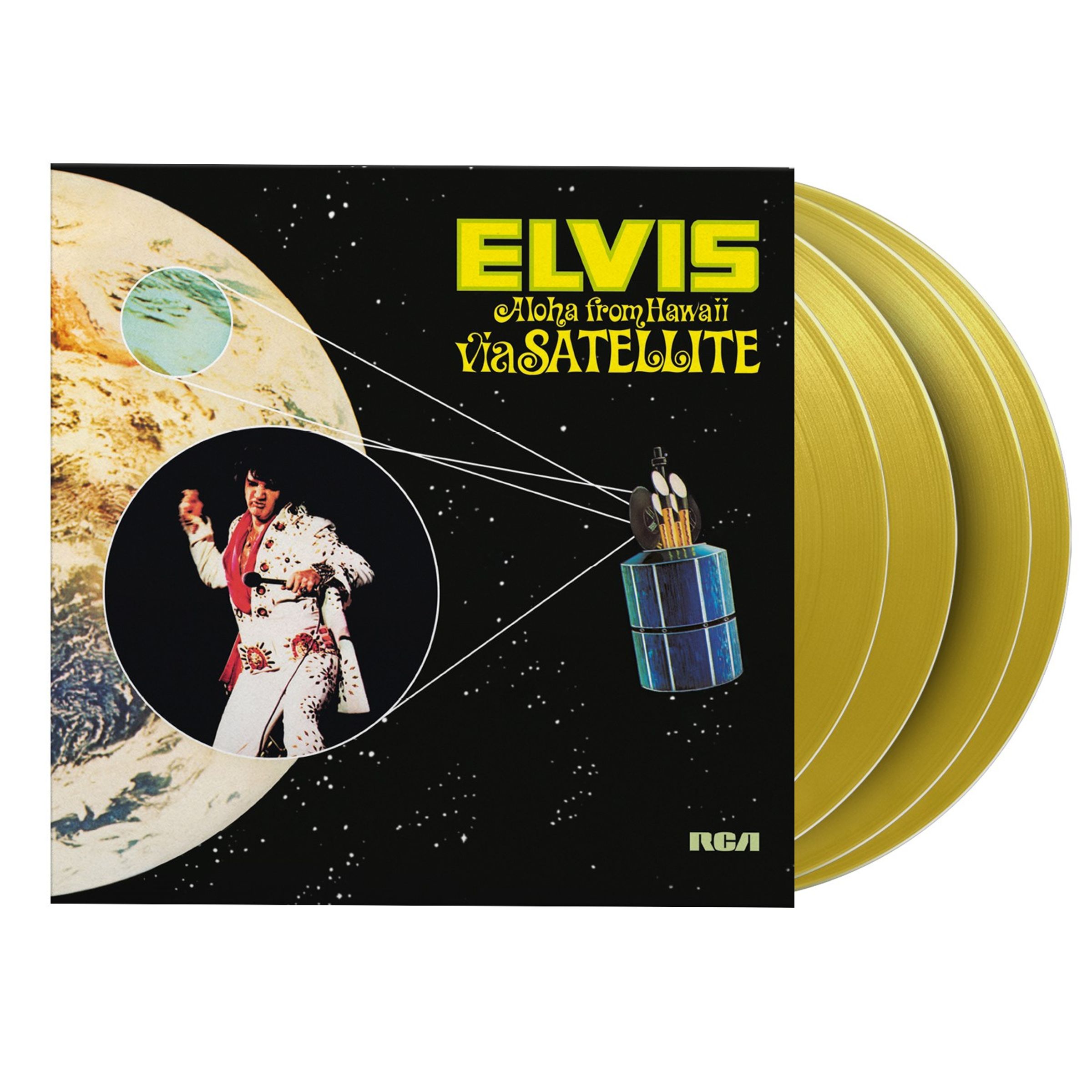 Elvis Presley – Aloha From Hawaii Via Satellite 1973 - Live (remastered & expanded) (180g) (Limited Numbered Legacy Edition) (Yellow Vinyl) — barcode 8719262040304