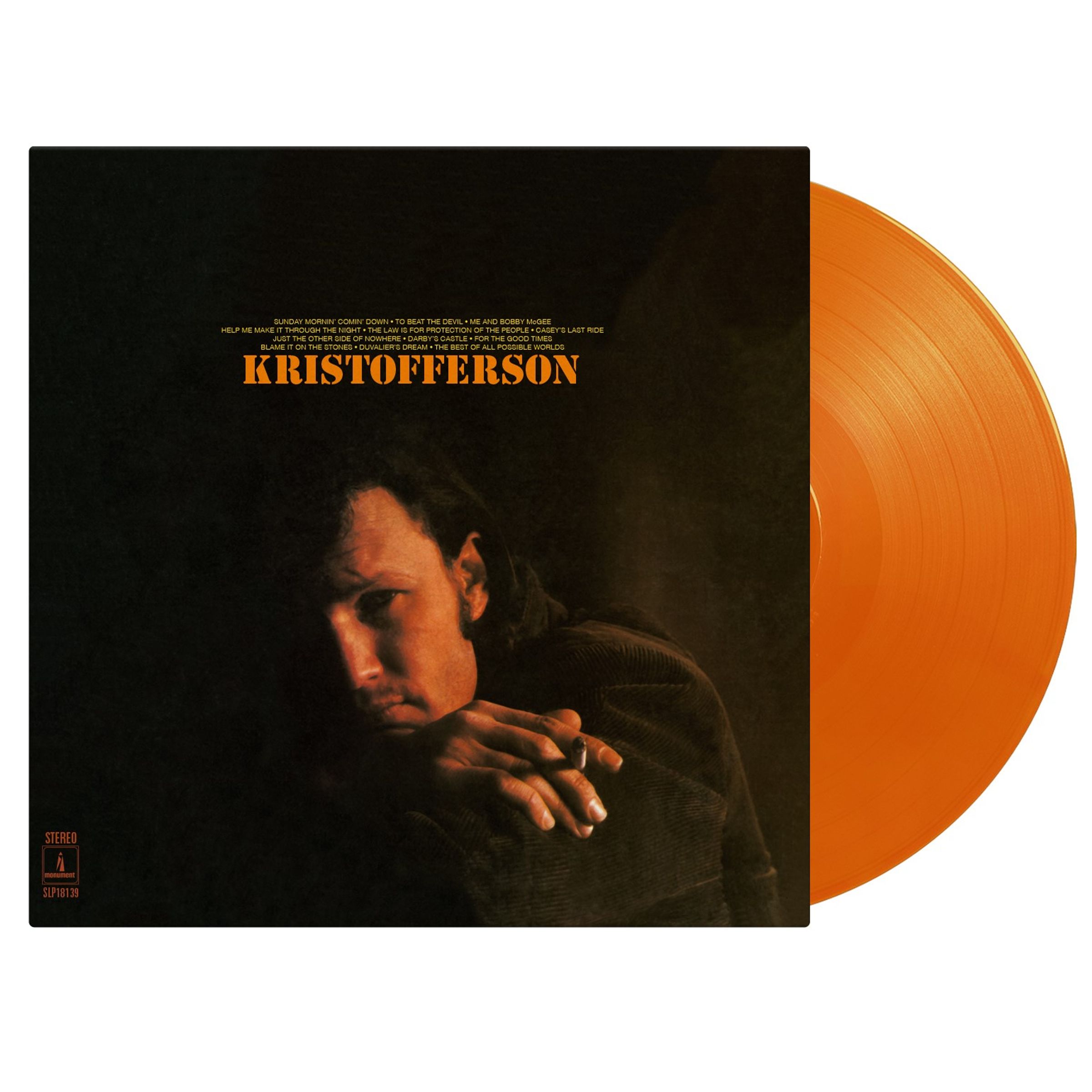 Kris Kristofferson – Kristofferson (180g) (Limited Numbered Edition) (Orange Vinyl) — barcode 8719262041363