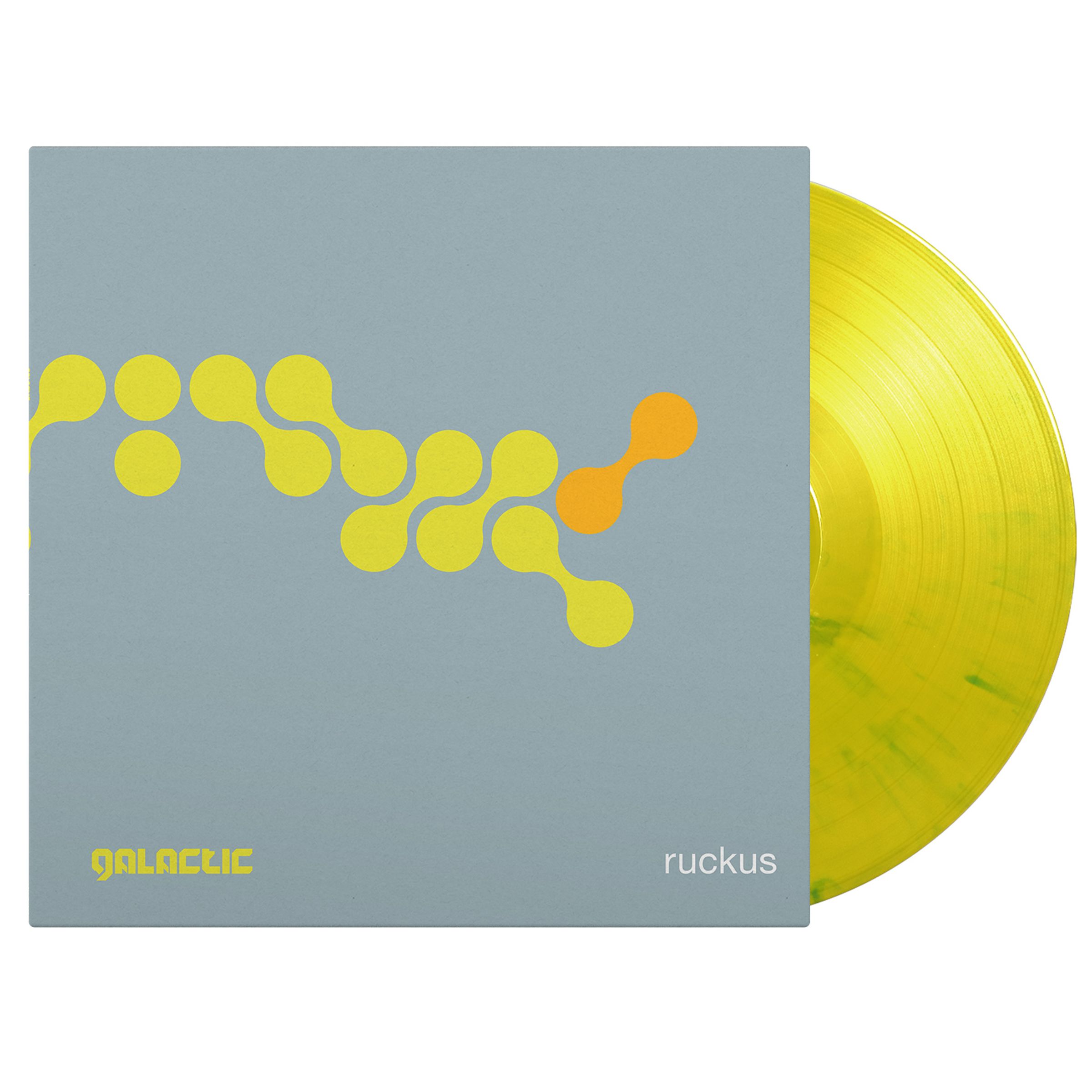 Galactic – Ruckus (180g) (Limited Numbered Edition) (Yellow W/ Green Marble Vinyl) — barcode 8719262042186