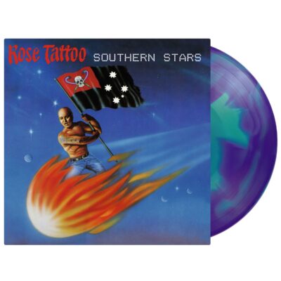 Rose Tattoo – Southern Stars (140g) (Limited Numbered Edition) (Turquoise & Blue Swirled Vinyl) — barcode 8719262042520