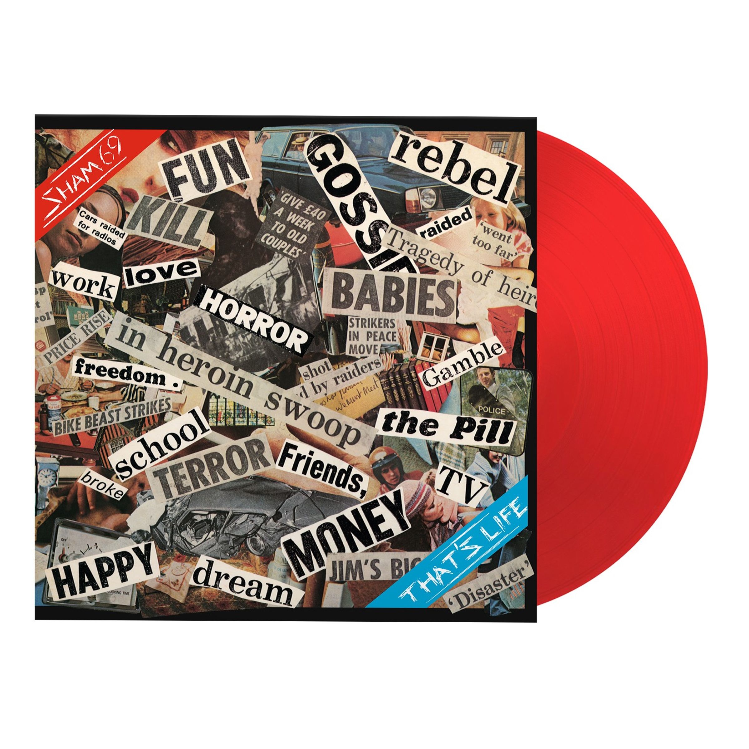 Sham 69 – That's Life (180g) (Limited Numbered Edition) (Red Vinyl) — barcode 8719262043329
