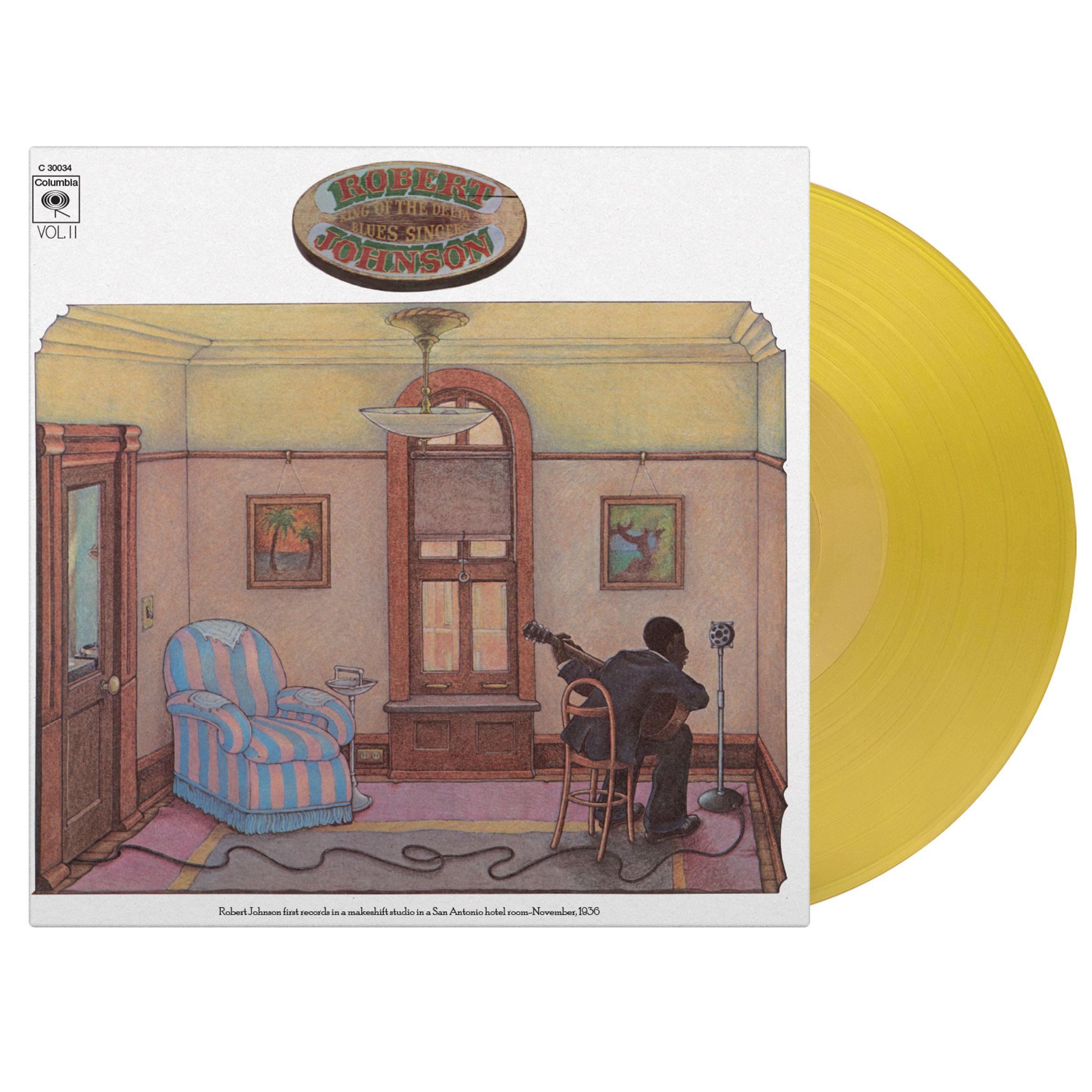 Robert Johnson – King Of The Delta Blues Singers, Volume II (180g) (Limited Numbered Edition) (Translucent Yellow Vinyl) — barcode 8719262043848