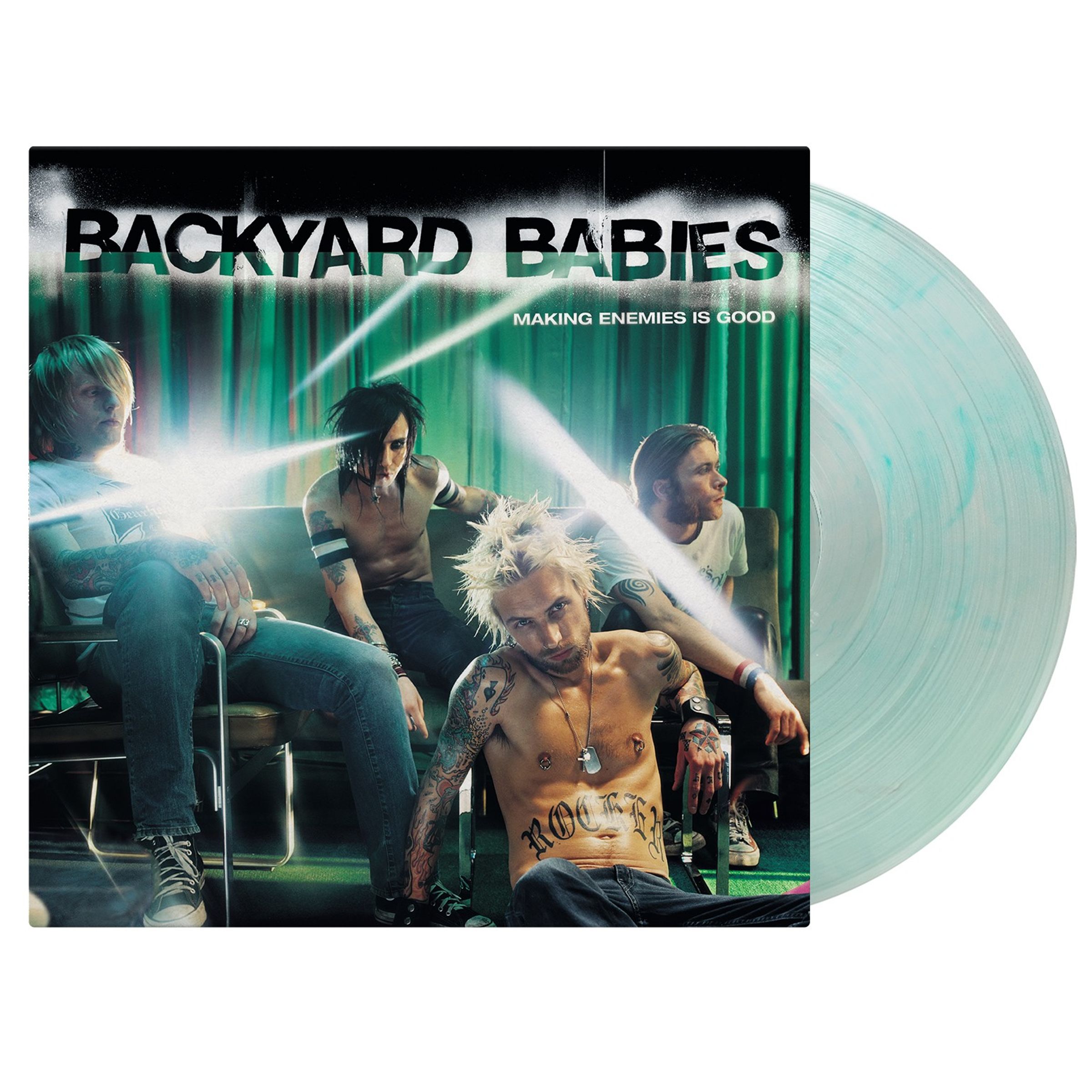 Backyard Babies – Making Enemies Is Good (25th Anniversary) (180g) (Limited Numbered Edition) (Green Marble Vinyl) — barcode 8719262044692
