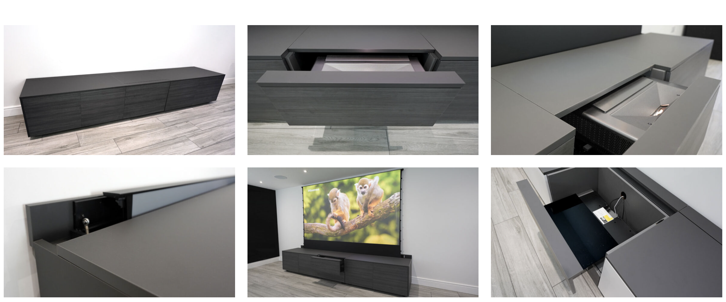 AV Motion motorised hidden cinema cabinet mechanism