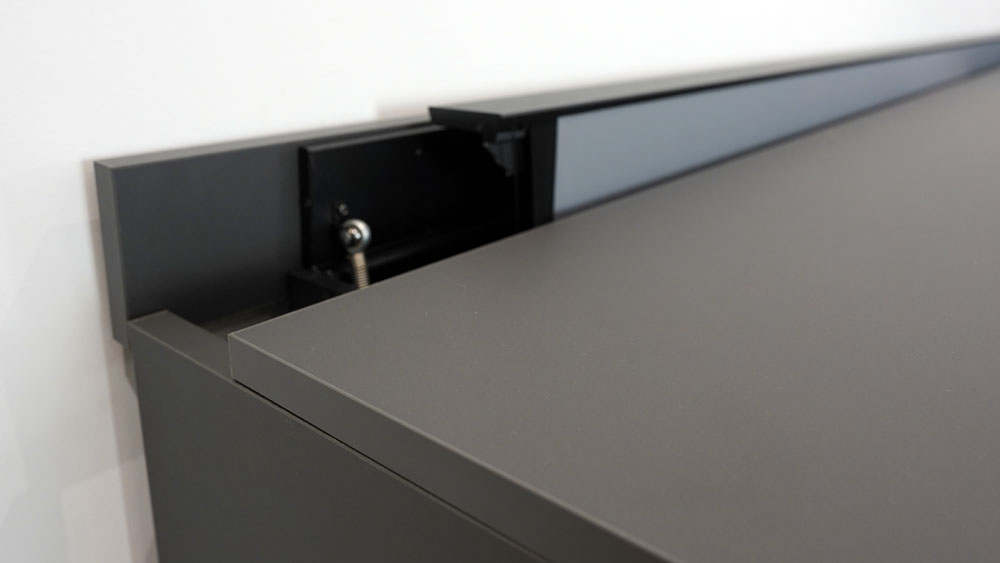 AV Motion cabinet motorised ALR screen detail