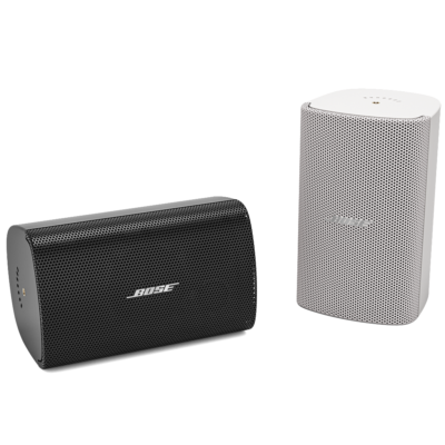 Bose Professional FreeSpace FS2SE surface-mount loudspeakers in black and white