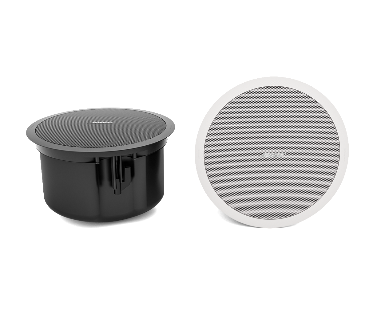 Bose Professional FreeSpace FS4CE in-ceiling loudspeakers in black and white