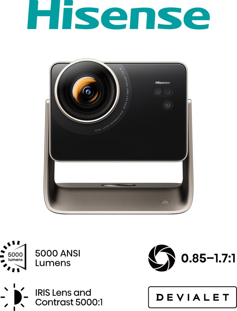 Hisense C3 Ultra MAX 4K TriChroma Laser Projector