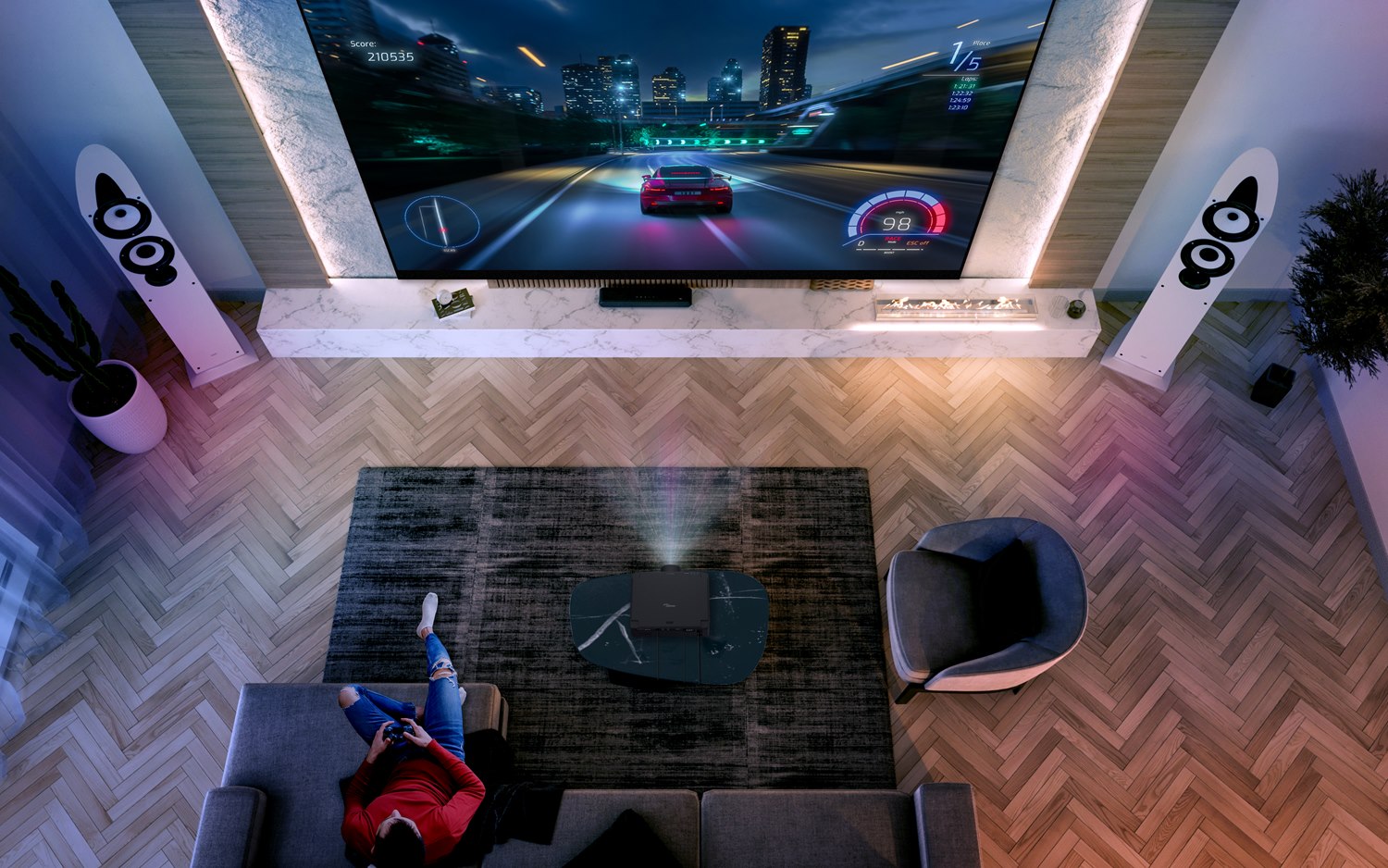 Optoma UHZ78LV 4K RGB Triple Laser Projector